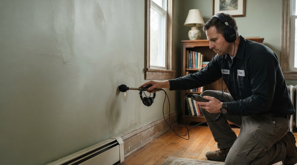 Leak detection Kearny NJ diagnostic specialist locating hidden water pipe leak